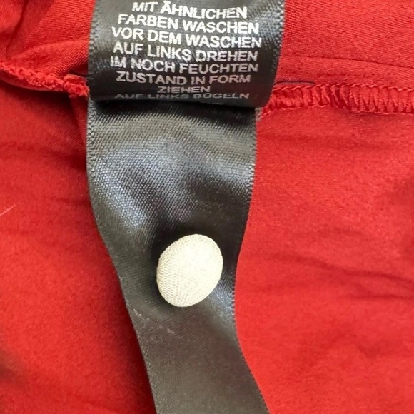 ASOS Mini Dress Floral Size 10 Crochet High Neck Open Back Red Orange Coquette - Picture 11 of 12